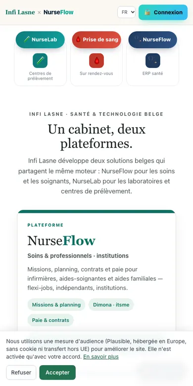 Infi Lasne × NurseFlow